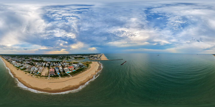 Croatan Beach Virginia aerial 360 photo