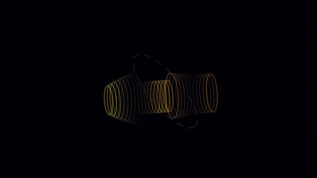 Animated digital twin visualization with synchronized virtual model and data integration system, supporting simulation, monitoring, analytics and automation technology, seamless video looping video