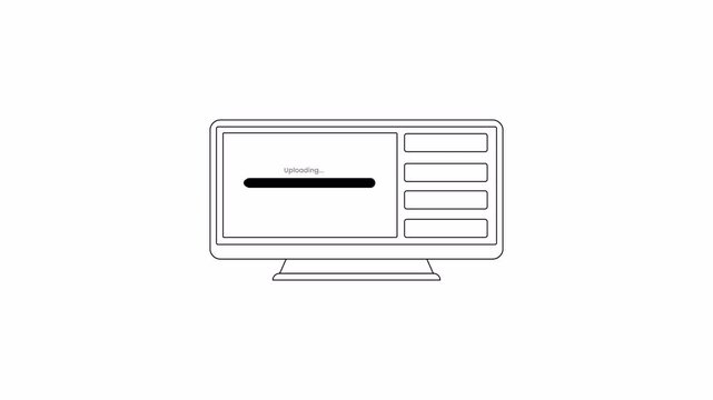 Content Creator Workflow Animation Showing Uploading and Engagement