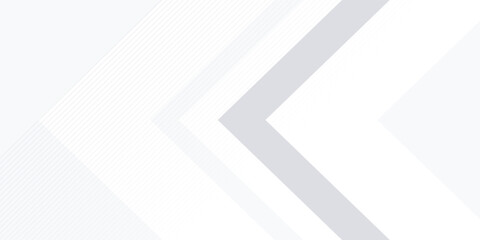 Abstract white and grey arrows futuristic technology background concept high-speed movement. Dynamic motion hi tech digital arrows and stripes. © Lehah