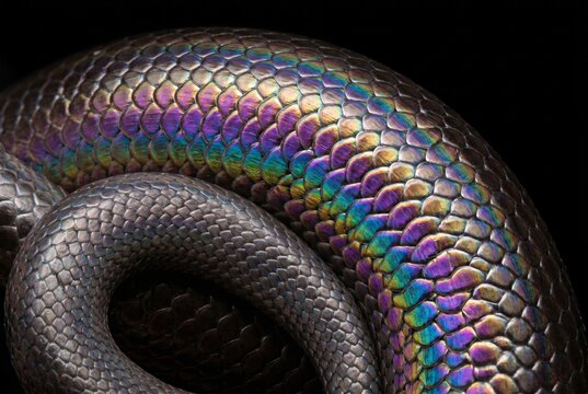Structural iridescence and rainbow reflection on smooth overlapping cycloid reptile scales