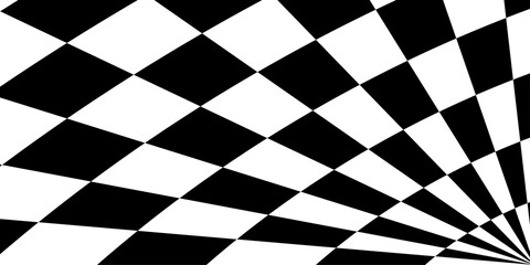 Obraz premium Black and White Checkerboard Pattern Seamless Square Grid Texture Vector Background. illustration mode