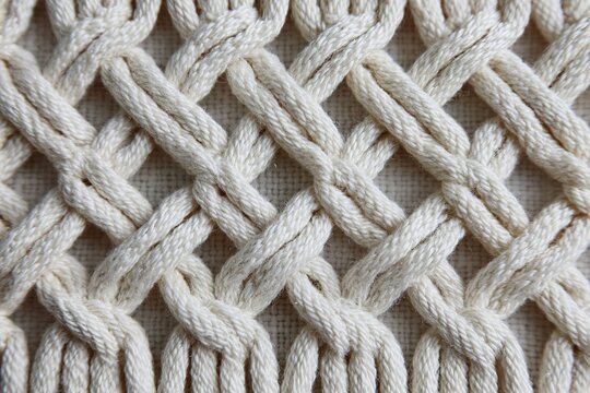knot pattern grid macrame cushion cover
