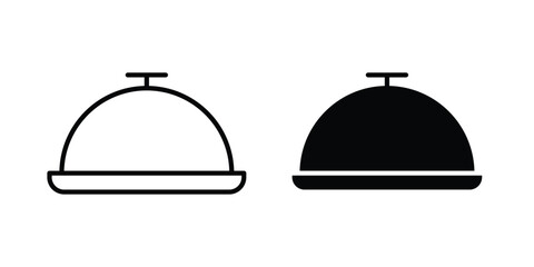 Fototapeta premium Food tray icon. Linear icon collection. Editable vectors