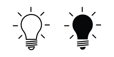 Inspiration icon. Linear icon collection. Editable vectors © Cristiane