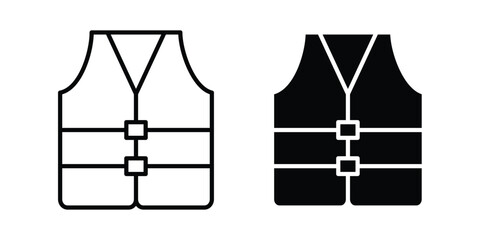 Vest jacket icon. Linear icon collection. Editable vectors © Cristiane