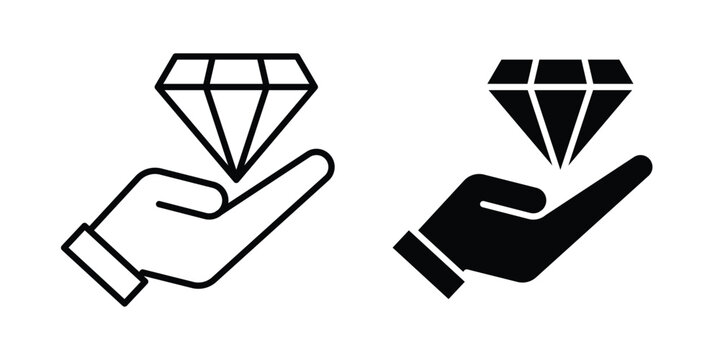 Value icon. Linear icon collection. Editable vectors