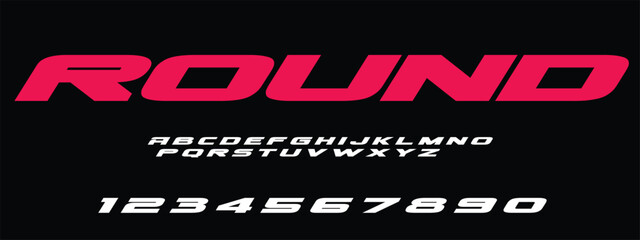 Racing Speed Alphabet Font Vector Bold Sport Typography Letters Download it in high resolution format and print in any size  © Hasan