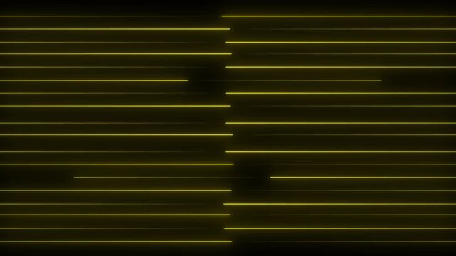 Abstract background with glowing yellow neon lines forming a rectangular shape in the center