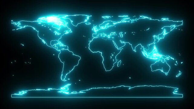 World Map, Breaking News. Breaking news background with earth and perfect for live broadcasts, news updates, and social media posts.4K Broadcast Graphics Breaking News Broadcast TV Animation