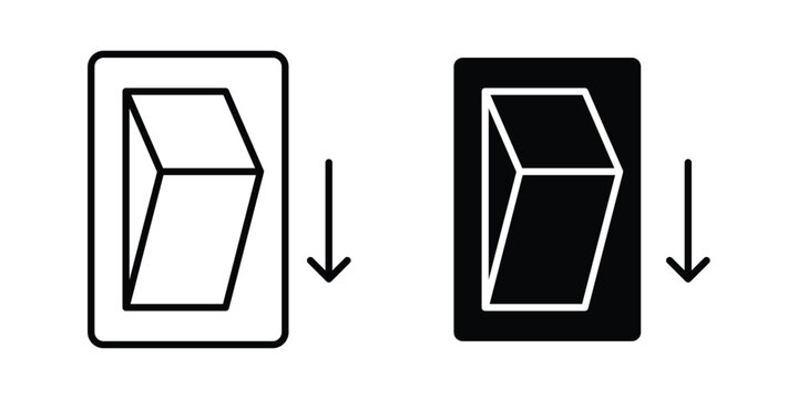 Switch icon silhouette and outline pack