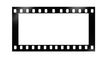 Obraz premium Horizontal black 35mm film strip frame mockup