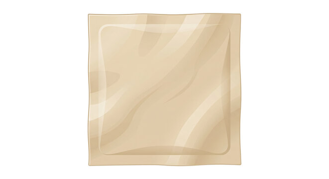 Blank square translucent tracing paper packaging mockup