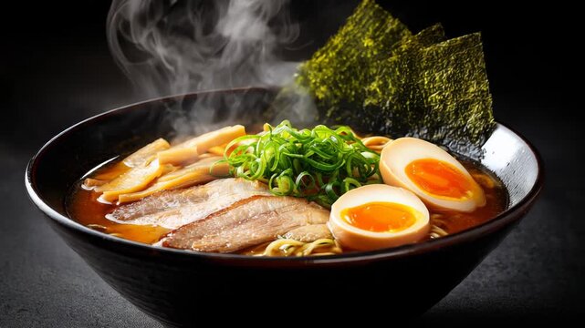 Classic Bowl of Authentic Ramen Noodles