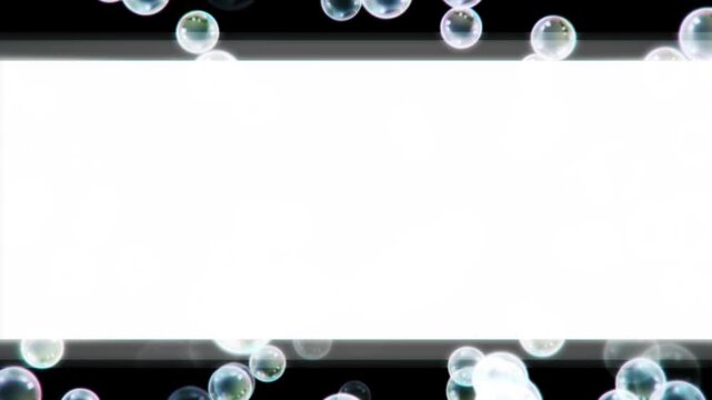 frame and soap bubble background