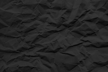 Dark crumpled paper texture background for design © Rawpixel.com