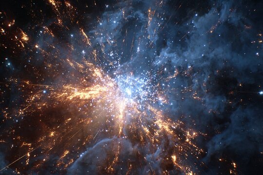 deep space observatory capturing exploding stars