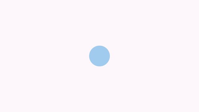 Minimalist light blue circle pulsing animation on soft pastel background, pulse motion