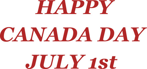 Happy canada day greeting card july 1st © MdRiyad