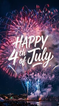 Colorful fireworks lighting up the night sky during Independence Day celebrations. Patriotic festival atmosphere, crowd gathering, national holiday and 4th of July concept.