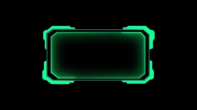 Compact hud frame element for digital interface placement. Minimal screen layout built for information display panels. Futuristic interface frame designed for modern visual systems. HUD, Frame.