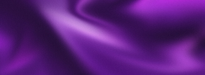 Electric Violet Silk Drapery Abstract Smooth Purple Satin Fabric Wave Banner