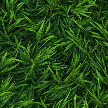 Seamless green grass pattern
