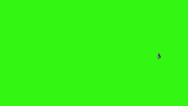Various plumber tools and supplies falling against a bright green background