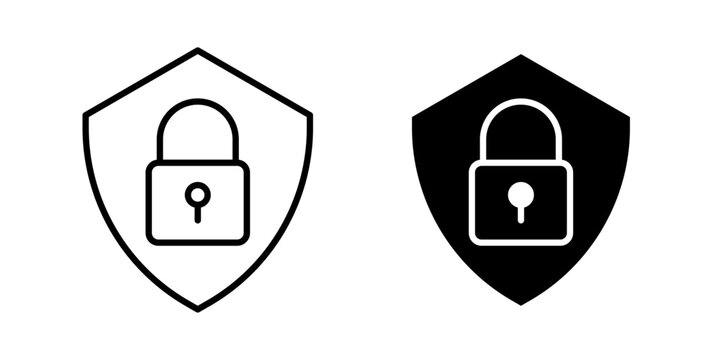 Privacy Shield Icon for data protection confidentiality and user privacy management use in UI UX websites apps and systems Vector illustration with stroke and fill on a white background.