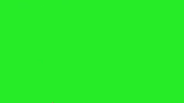 Anime Comic Explosion Transition with Green Screen Chroma Key and Red Splash Effect