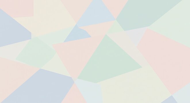 Abstract geometric background with pastel colored polygons