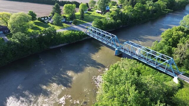 Blue Bridge Over the Sandusky River