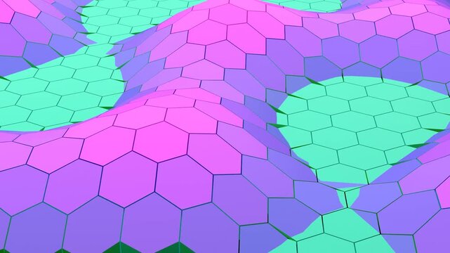 12 seconds wave propagation animation screensaver visualizer motion graphics HD video black background seamless
