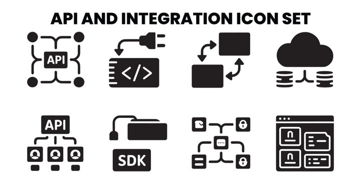 API and Integration Set with Cloud, API, and SDK Symbols plugin
