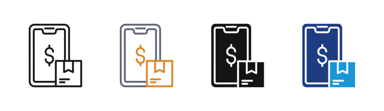 Pricing Strategy icon set multiple style collection