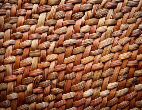 texture of a wicker flat wicker basket weave texture natural colors of rattan and bark raffia bamboo straw cloth like texture background for craft hobby fall earth natural material pattern