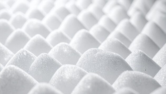 White geometric foam pattern texture surface