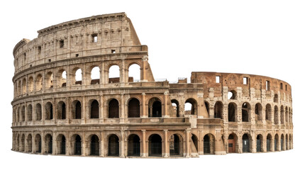 Fototapeta premium The ancient Colosseum stands majestically in Rome's historic landscape.