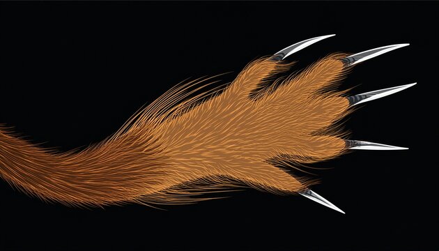 animal claw paw marks scratches talons cuts cat tiger dog lion monster isolated