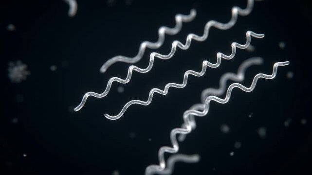Borrelia spirochete bacteria, Lyme disease microbiology macro