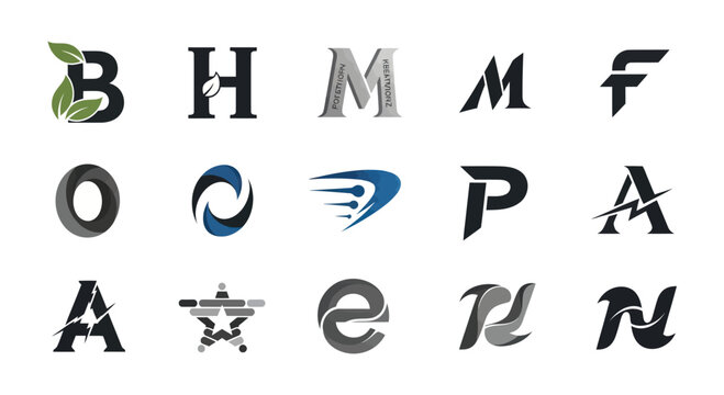 Modern Letter Logos Collection - Branding & Identity Design Elements