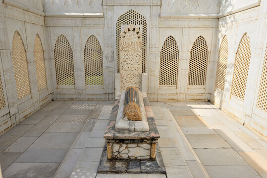 THE MAUSOLEUM AND THE TOMB OF THE AFGHANISTANI RULER BABUR IN THE CITY OF KABUL.