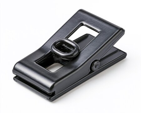 Black Metal Clamp with D-Ring, Opened