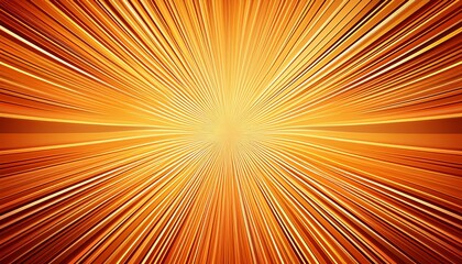 Obraz premium abstract orange burst background with radial lines