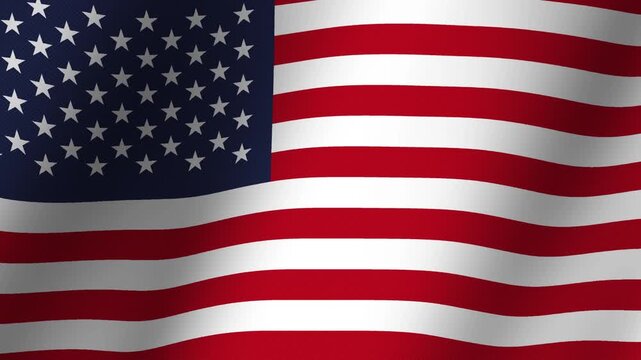 United States Waving American Flag: A close-up shot of the American flag, with its stars and stripes rippling in the wind, symbolizing freedom and patriotism.