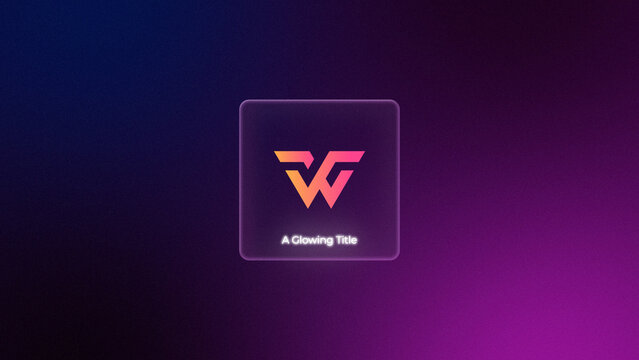 SaaS Tech Startup Logo Reveal | Glassmorphism App Icon Neon Typewriter Dark Intro Template