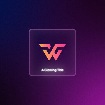 SaaS Tech Startup Logo Reveal Square | Glassmorphism App Icon Neon Typewriter Dark Intro