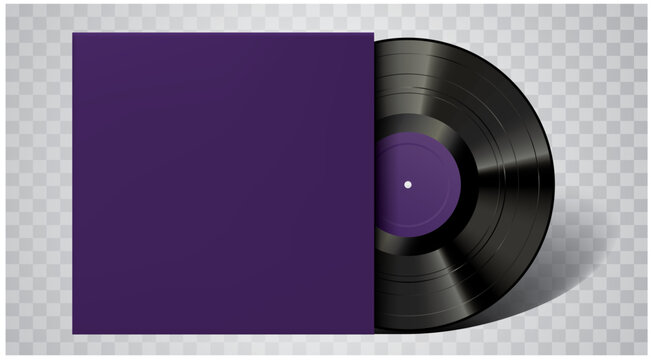 purple lp mockup