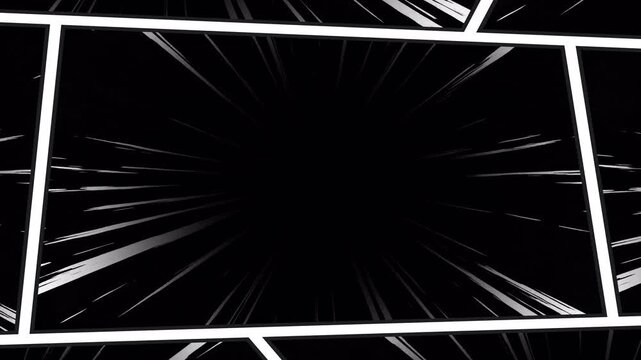 Dynamic Comic Book Action Background with Speed Lines.