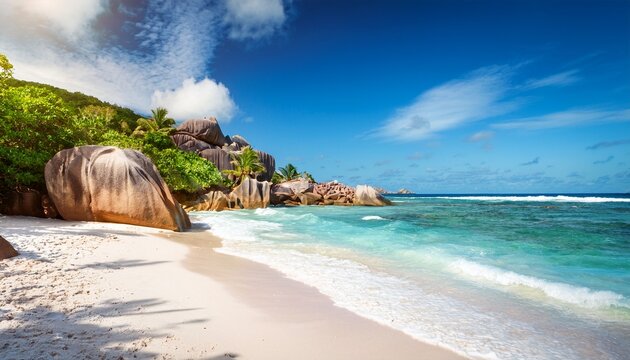discover tranquility at anse cocos beach in la digue seychelles during a sunlit escape